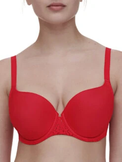 Chantelle Easy Feel Norah Covering T-Shirt Bra - Poppy Red