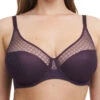 Chantelle Norah Chic Covering Moulded Bra - Aubergine -FREYA Shop braforme chantelle norah chic C16M10 0AU f