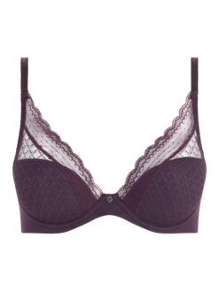 Chantelle Norah Chic Plunge T-Shirt Bra - Aubergine -FREYA Shop braforme chantelle norah chic C16MNA 0AU c