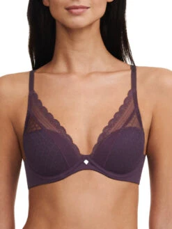 Chantelle Norah Chic Plunge T-Shirt Bra - Aubergine