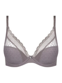 Chantelle Norah Chic Plunge T-Shirt Bra - Bronzed Taupe -FREYA Shop braforme chantelle norah chic C16MNA 0OV c