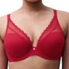 Chantelle Norah Chic Plunge T-Shirt Bra - Poppy Red -FREYA Shop braforme chantelle norah chic C16MNA 0YU f