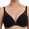 Chantelle Norah Chic Plunge T-Shirt Bra - Black -FREYA Shop braforme chantelle norah chic plunge C16MNA 011 2f