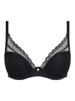 Chantelle Norah Chic Plunge T-Shirt Bra - Black -FREYA Shop braforme chantelle norah chic plunge C16MNA 011 c