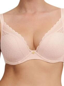 Chantelle Norah Chic Plunge T-Shirt Bra - Dusky Pink -FREYA Shop braforme chantelle norah chic plunge C16MNA 0RG f