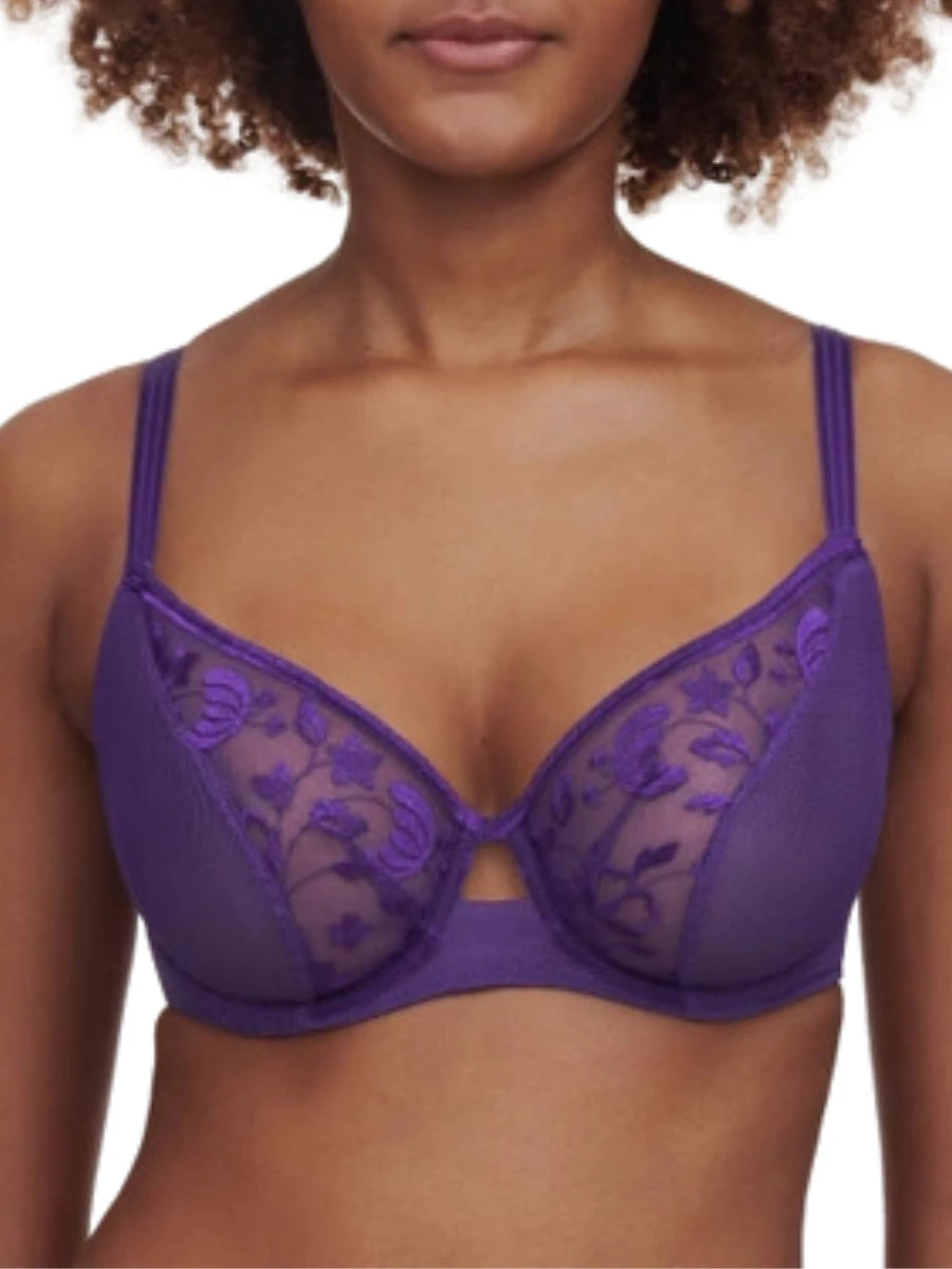 Chantelle Philter Full Cup Covering Bra - Club Purple 3 Chantelle Philter Full Cup Covering Bra - Club Purple