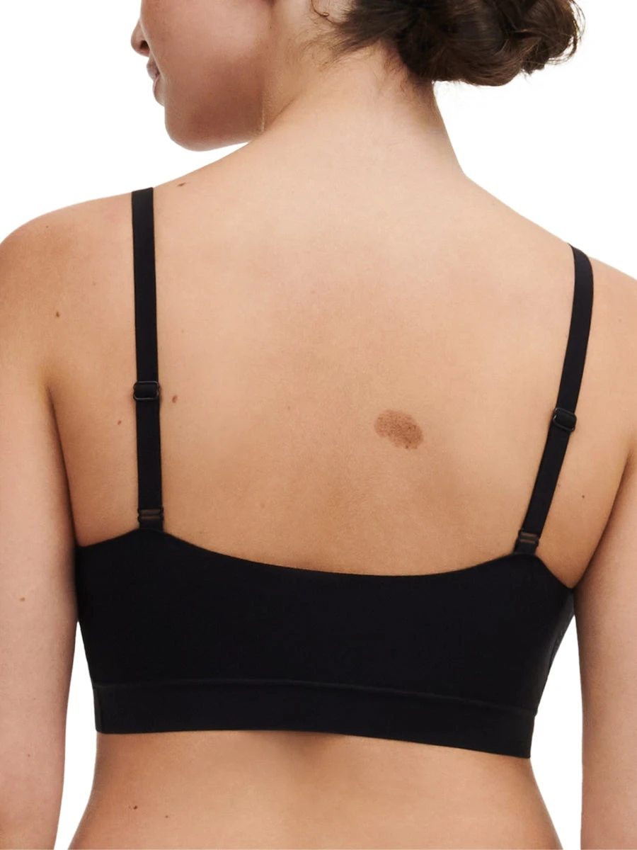 SoftStretch Lace Removable Padding Bralette - Black 4 SoftStretch Lace Removable Padding Bralette - Black - Image 2