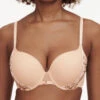 Chantelle Spice Covering T-Shirt Bra - Clay Nude/Black -FREYA Shop braforme chantelle spice C22BN0 0JK f