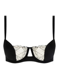 Chantelle Tattoo Love Half Cup Bra - Black/Golden Beige -FREYA Shop braforme chantelle tattoo love C22DN7 0V9 c