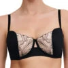 Chantelle Tattoo Love Half Cup Bra - Black/Golden Beige 2 Chantelle Tattoo Love Half Cup Bra - Black/Golden Beige -FREYA Shop braforme chantelle tattoo love C22DN7 0V9 f