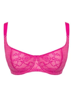 Curvy Kate All Night Lace Scooped Balcony Bra - Hot Pink/Blush -FREYA Shop braforme curvy kate all night lace CK090114 HPU c