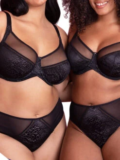 Curvy Kate Amaze Balcony Bra - Black -FREYA Shop braforme curvy kate amaze CK062102 BLK 2l