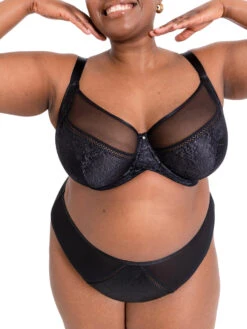 Curvy Kate Amaze Balcony Bra - Black -FREYA Shop braforme curvy kate amaze CK062102 BLK 4f
