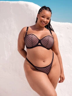 Curvy Kate Boost Heartbreaker Padded Balcony Bra - Black/Pink 16 Curvy Kate Boost Heartbreaker Padded Balcony Bra - Black/Pink -FREYA Shop braforme curvy kate boost heartbreaker CK092106 BPK 2l