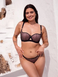 Curvy Kate Boost Heartbreaker Padded Balcony Bra - Black/Pink 18 Curvy Kate Boost Heartbreaker Padded Balcony Bra - Black/Pink -FREYA Shop braforme curvy kate boost heartbreaker CK092106 BPK 3l