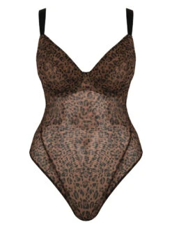 Curvy Kate Cool Cat Bodysuit - Leopard Brown -FREYA Shop braforme curvy kate cool cat CK076704 LPB c