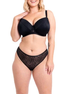 Curvy Kate Daze Padded T-Shirt Balcony Bra - Black -FREYA Shop braforme curvy kate daze CK044106 BLK 2f