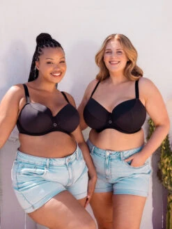 Curvy Kate Daze Padded T-Shirt Balcony Bra - Black -FREYA Shop braforme curvy kate daze CK044106 BLK 3l