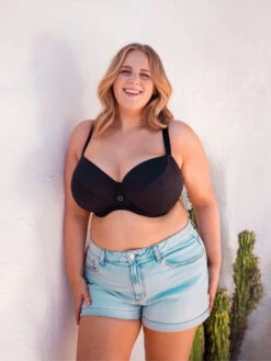Curvy Kate Daze Padded T-Shirt Balcony Bra - Black -FREYA Shop braforme curvy kate daze CK044106 BLK l