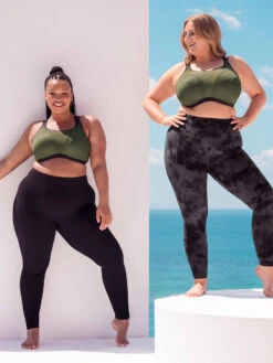 Curvy Kate Everymove Wired Multiway Sports Bra - Jungle Green/Black -FREYA Shop braforme curvy kate everymove CK043113 JUB 4l