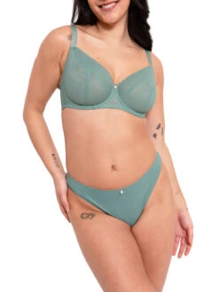 Curvy Kate Happy Balcony Bra - Sage Green -FREYA Shop braforme curvy kate happy CK055100 SGN 2f