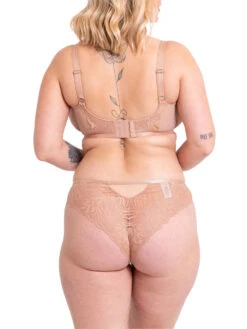 Curvy Kate Lace Daze Balcony Bra - Latte -FREYA Shop braforme curvy kate lace daze CK044100 LAT 2b