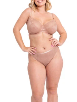 Curvy Kate Lace Daze Balcony Bra - Latte -FREYA Shop braforme curvy kate lace daze CK044100 LAT 2f