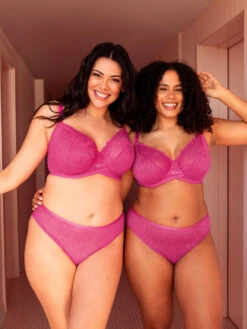 Curvy Kate Lace Daze Balcony Bra - Lipstick Pink 24 Curvy Kate Lace Daze Balcony Bra - Lipstick Pink -FREYA Shop braforme curvy kate lace daze CK044100 LIP 4ls