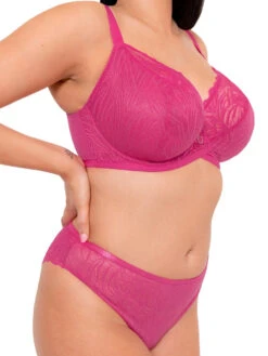 Curvy Kate Lace Daze Balcony Bra - Lipstick Pink 19 Curvy Kate Lace Daze Balcony Bra - Lipstick Pink -FREYA Shop braforme curvy kate lace daze CK044100 LIP s