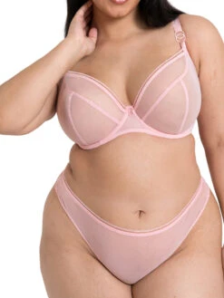 Curvy Kate Lifestyle Plunge Bra - Blush Pink -FREYA Shop braforme curvy kate lifetsyle CK5711 BLP 3f