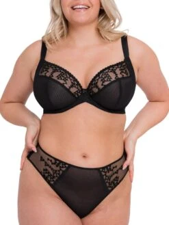 Curvy Kate Centre Stage Full Plunge Bra - Black -FREYA Shop braforme curvy kate lingerie centre stage ck033101 ck033207 black full