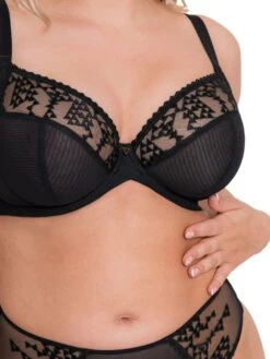 Curvy Kate Centre Stage Full Plunge Bra - Black -FREYA Shop braforme curvy kate lingerie centre stage ck033101 ck033207 black s
