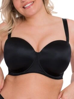 Curvy Kate Smoothie Strapless Bra - Black 14 Curvy Kate Smoothie Strapless Bra - Black -FREYA Shop braforme curvy kate lingerie smoothie strapless bra ck008109 f