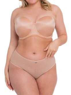 Curvy Kate Smoothie Strapless Bra - Latte -FREYA Shop braforme curvy kate lingerie smoothie strapless bra ck008109 lat full
