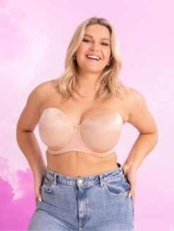 Curvy Kate Smoothie Strapless Bra - Latte -FREYA Shop braforme curvy kate lingerie smoothie strapless bra ck008109 lat ls