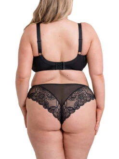 Curvy Kate Lovelace Full Cup Side Support Bra - Black/Taupe -FREYA Shop braforme curvy kate lovelace CK089120 BTA 2b