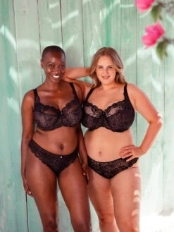 Curvy Kate Lovelace Full Cup Side Support Bra - Black/Taupe -FREYA Shop braforme curvy kate lovelace CK089120 BTA 3l
