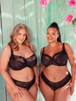 Curvy Kate Lovelace Full Cup Side Support Bra - Black/Taupe -FREYA Shop braforme curvy kate lovelace CK089120 BTA 4l