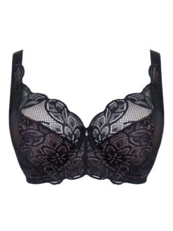 Curvy Kate Lovelace Full Cup Side Support Bra - Black/Taupe -FREYA Shop braforme curvy kate lovelace CK089120 BTA c