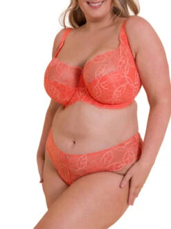 Curvy Kate Lovelace Full Cup Side Support Bra - Coral -FREYA Shop braforme curvy kate lovelace CK089120 COR 2s