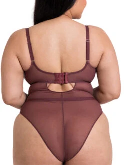 Curvy Kate Lucky Star Bodysuit - Oxblood -FREYA Shop braforme curvy kate lucky star CK031704 OXB 2b 2