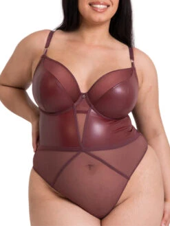 Curvy Kate Lucky Star Bodysuit - Oxblood -FREYA Shop braforme curvy kate lucky star CK031704 OXB 4f 2
