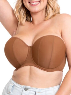 Curvy Kate Luxe Strapless Bra - Caramel