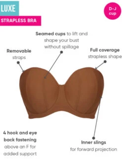 Curvy Kate Luxe Strapless Bra - Caramel -FREYA Shop braforme curvy kate luxe CK2601 CAR i a80741df f79f 477a bdf8 295f8e3b9be9