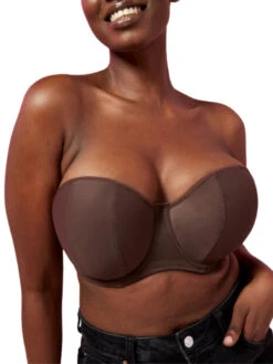 Curvy Kate Luxe Strapless Bra - Cocoa -FREYA Shop braforme curvy kate luxe CK2601 COA l