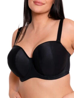 Curvy Kate Luxe Strapless Bra - Jet Black -FREYA Shop braforme curvy kate luxe CK2601 JEB 3f
