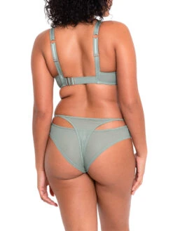 Curvy Kate Peep Show Deep Plunge Bra - Sage Green -FREYA Shop braforme curvy kate peep show st029118 SGN 2b