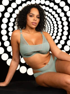 Curvy Kate Peep Show Deep Plunge Bra - Sage Green -FREYA Shop braforme curvy kate peep show st029118 SGN l