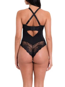 Curvy Kate Indulgence Bodysuit - Black/Latte -FREYA Shop braforme curvy kate scantilly indulgence ST010704 BLT 2b