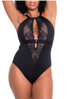 Curvy Kate Indulgence Bodysuit - Black/Latte -FREYA Shop braforme curvy kate scantilly indulgence ST010704 BLT 2f